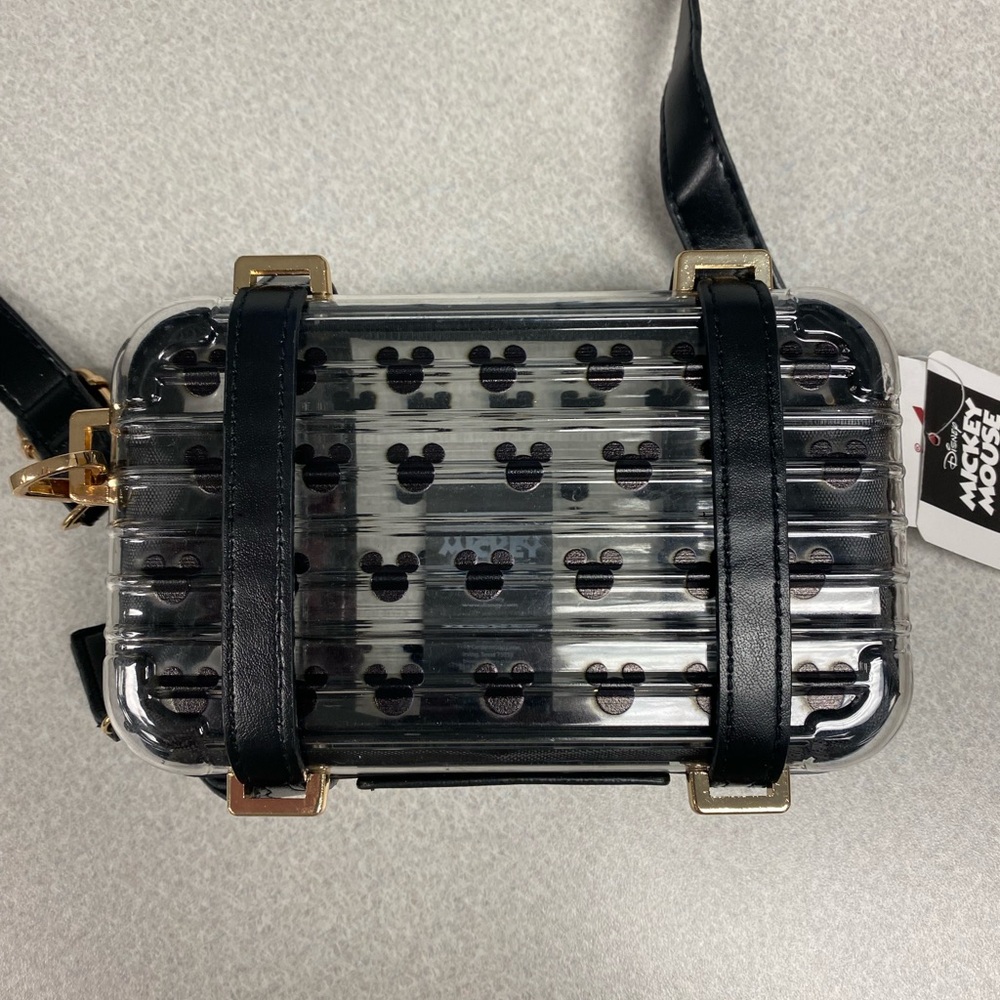 Disney Mickey Mouse Black and Gold Clear Bag